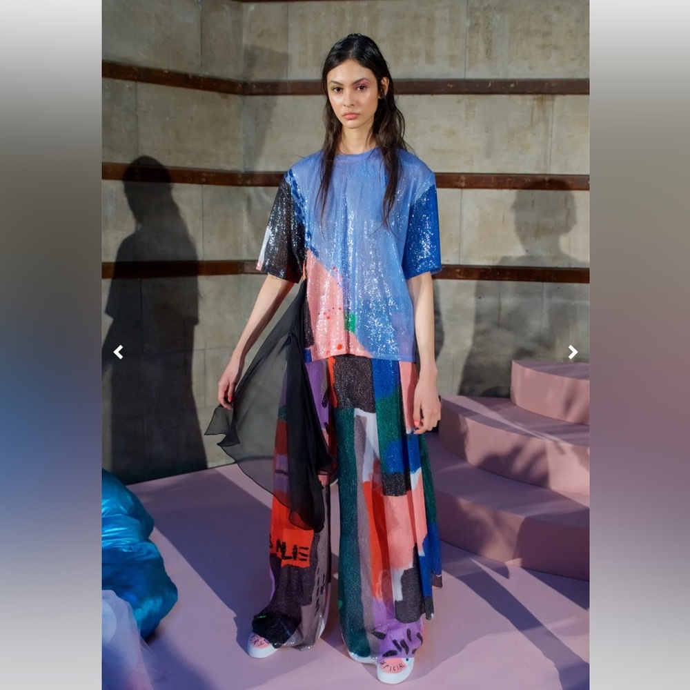 Roberta Einer Spring 2018 Runway Sequin Abstract … - image 1